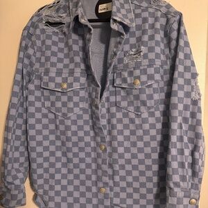 Distressed Jean jacket